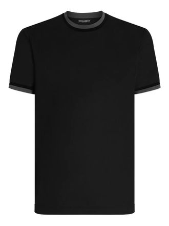 Dolce & Gabbana short sleeve T-shirt - men - Polyester - 48 - Black