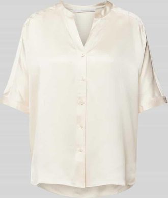 Herzensangelegenheit Herzensangelegenheit Hemdbluse aus Seiden-Mix in Sand, Größe 38