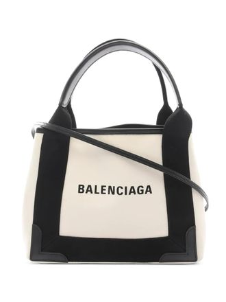 Balenciaga 2010s XS Cabas Hippopotamus leren shopper - Beige