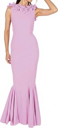 Greta Constantine Uring Gown In Rose