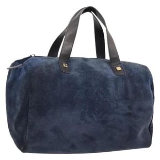Loewe Pre-owned Hand Bag - Dames - Pre-owned - Blauw - Maat: ONE Size Leer