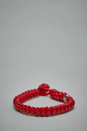 Bottega Veneta Leather Knot Bracelet