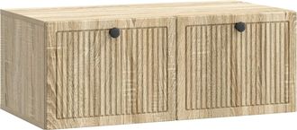 vidaXL Mueble Para Tv De Pared Roble Sonoma 78,5 X 41 X 30 Cm Vidaxl