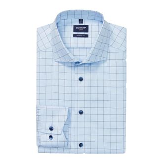 Olymp Olymp, Overhemden, Heren, Blauw, 2Xl, Katoen, Luxor Modern Fit Shirt