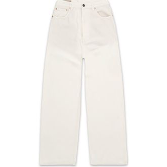 Fortela Jaron Wide Leg Wool Trousers in Cream at Nordstrom, Size 29 32 Eu