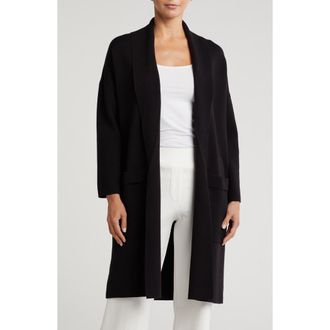 By Design Alicia Open Front Long Cardigan in Black at Nordstrom Rack, Size X-Large