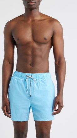 Vintage Summer Swimwear Vintage Wash Water Repellent Stretch Volley Swim Trunks in Blue at Nordstrom, Size Xx-Large