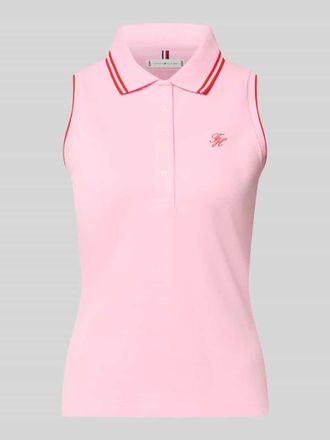 Tommy Hilfiger Slim Fit Poloshirt aus Baumwoll-Mix in Pink, Gr&ouml;&szlig;e XS