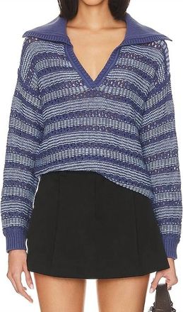 525 america Rachel Sailor Pullover In Forever Blue Multi