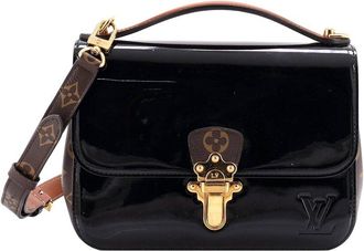 Louis Vuitton Black Vernis & Monogram Canvas Cherrywood Bb (Authentic Pre- Loved)