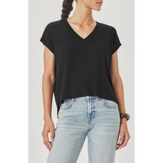 Splendid Amaya V-Neck T-Shirt in Black at Nordstrom, Size Medium