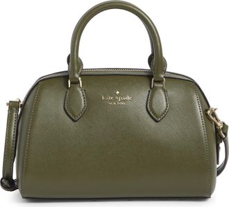 Kate Spade New York madison saffiano leather small satchel in Seaweed at Nordstrom Rack