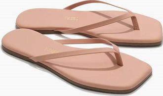 Tkees Womens Square Toe Lily Sandal In Nude Beach
