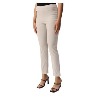 Joseph Ribkoff Hoge taille enkellange broek - Dames - Slim Fit Broeken - Beige - 3XL - Nylon - Broeken