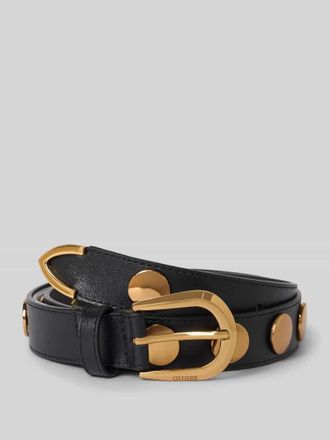 Guess G&uuml;rtel aus Leder mit Logo-Pr&auml;gung in Black, Gr&ouml;&szlig;e XS