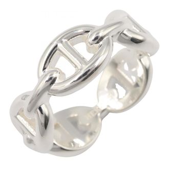 Herm&egrave;s Silver Silver 925 Band Ring (Pre-Owned)