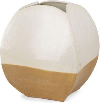 Mercana Vania Textured Ceramic Vase in White at Nordstrom, Size Small