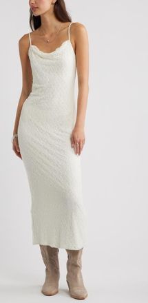 BP. Lace Cowl Neck Maxi Dress in Ivory at Nordstrom, Size Xx-Small