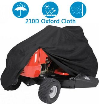 OEM Housse Protection Tondeuse &Agrave; Gazon - Oxford 210d - Anti-uv Int&eacute;rieur Argent&eacute; - Pour Tondeuse Tracteur - 170 X 61 X 117 Cm - 1 Pi&egrave;ce