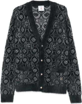 Casablanca Fluffy Monogram Cardigan - Heren - Vesten - Veelkleurig - M - Truien & Vesten