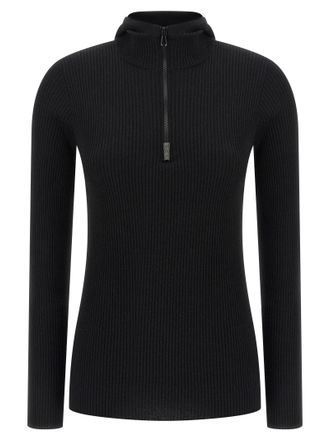 Brunello Cucinelli Womens Monile Hooded Sweater