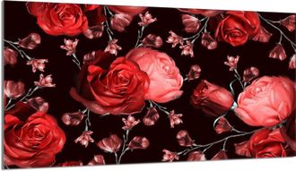 OEM Protector De Cristal Para Encimera 90x52 Rosas