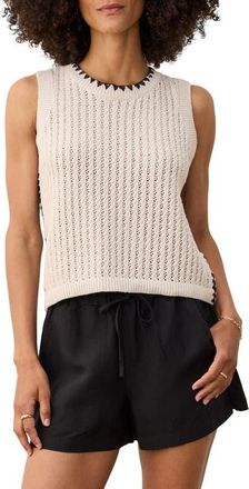 Marine Layer Clara Sleeveless Sweater in Linen at Nordstrom, Size X-Small