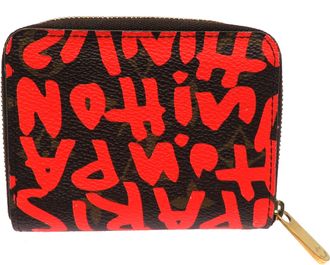 Louis Vuitton Monogram Graffiti Orange Monogram Graffiti Coin Purse/Coin Case (Pre-Owned)