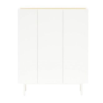 Teulat Aparador blanco 3 puertas 95x120 cm