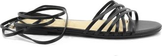 Guess Tasen Logo Sandalen - Dames - Sandalen - Zwart - 35 EU - Leer - Schoenen