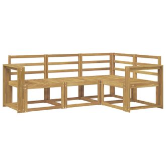 vidaXL Conjunto De Sof&aacute;s De Exterior 4 Pcs Blanco Vidaxl