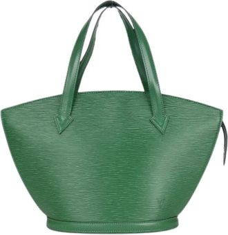 Louis Vuitton Pre-owned Handbags, female, Green, Size: ONE SIZE Pre-owned Vintage Leather Handbag