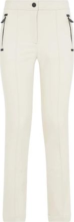 Moncler Slim-fit Trousers, female, Beige, S, Twill Trousers