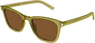 Saint Laurent SL 716 Slim - Dames - Accessoires - Groen - Maat: 50 MM