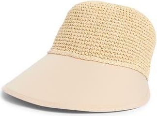 BCBGeneration Raffia Face Framer Adjustable Hat in Natural at Nordstrom Rack