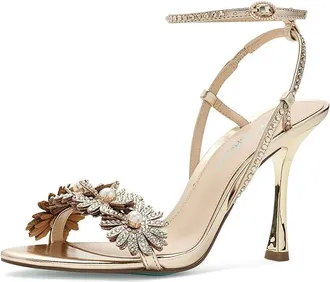 Blue by Betsey Johnson Mylee Womens Sandals Gold : 6.5 M, Synthetic