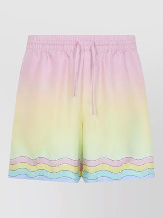 Casablanca silk printed deck shorts