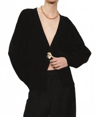 Urban Revivo V Neck Knitted Cardigan In Black