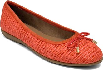 Aerosoles Homebet Raffia Woven Ballet Flat in Orange at Nordstrom Rack, Size 6.5