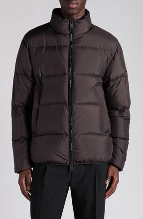 Moncler Erterle Down Puffer Jacket in Brown Bean at Nordstrom, Size 3