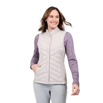 Free Country Womens Hybrid Button Front Vest