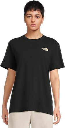 The North Face Evolution Floral Cloud Short Sleeve T-Shirts - Graphic Womens Clothing TNF Black : 2XL, Cotton