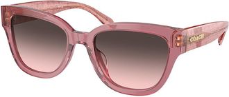 Coach HC8379U CL920 580046 Womens Sunglasses Red Size 54