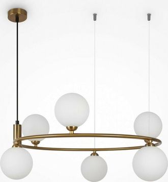 Maytoni Maytoni - Ring Modern 6 Light Globe Pendant Ceiling Light Brass G9