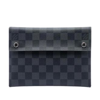 Louis Vuitton Pre-owned Alpha Pochette MM - Heren - Pre-owned - Zwart - Maat: ONE Size Zijde