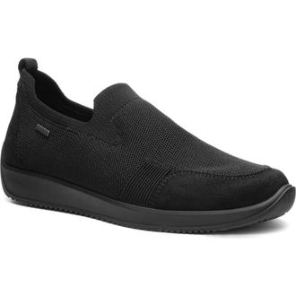 Ara Lilith 2 Waterproof Gore-Tex Slip-On Sneaker in Black at Nordstrom, Size 11.5