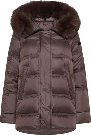 Peuterey Chicory Coffee Takan Mqn 04 Fur Recycled Down Jacket
