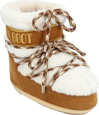 Moon Boot Icon Low Shearling Leather Boot