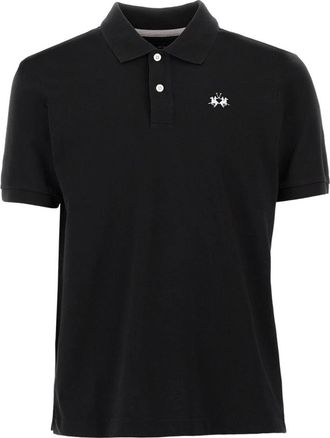 La Martina Klassiek Poloshirt - Heren - Polos - Zwart - 4XL - Katoen - Tops