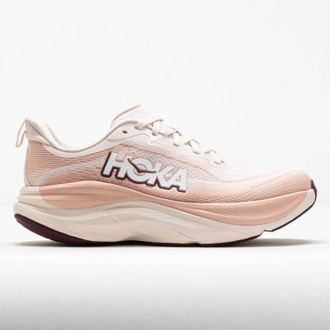 Hoka One One Womens Skyflow Running Shoes In Rose Cream / Rose Latte